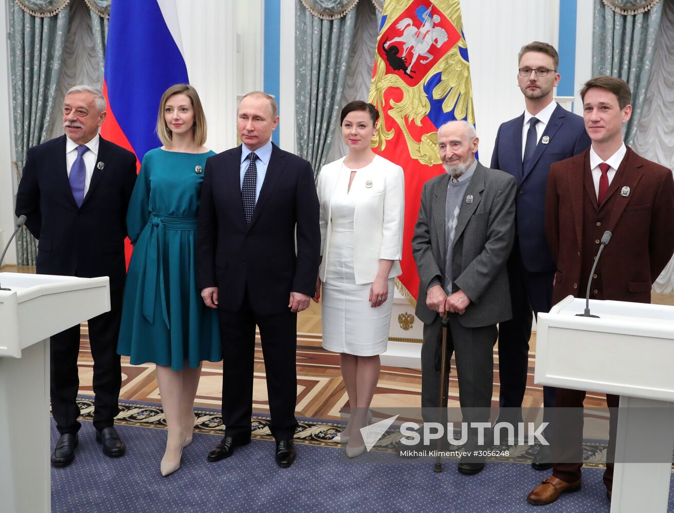 President Vladimir Putin distributes 2016 presidential awards for art for children and young people