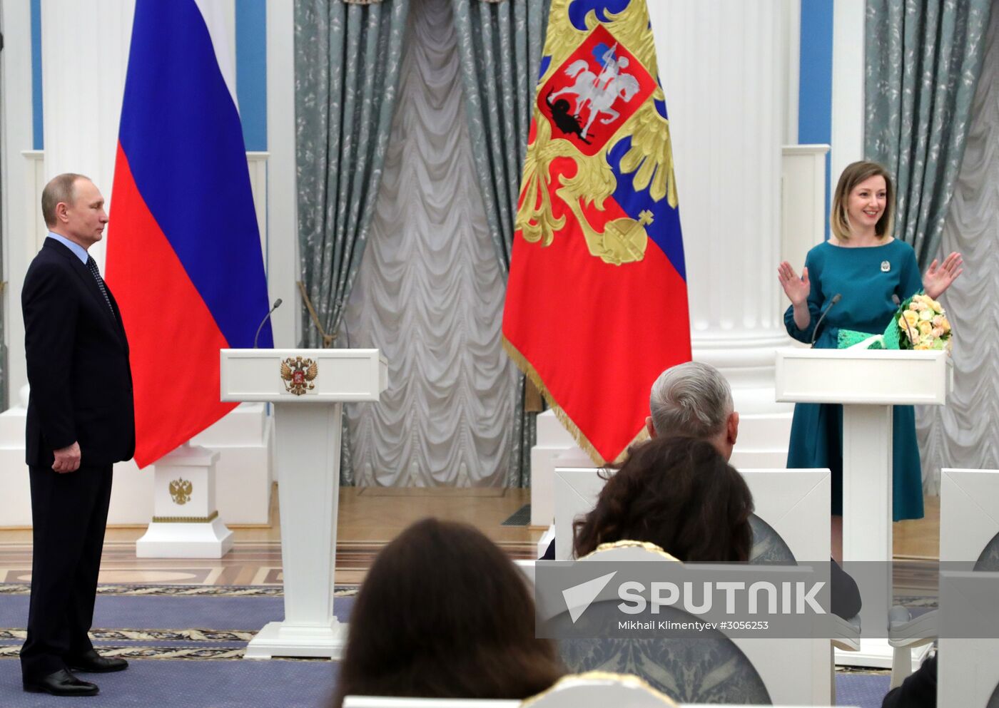 President Vladimir Putin distributes 2016 presidential awards for art for children and young people