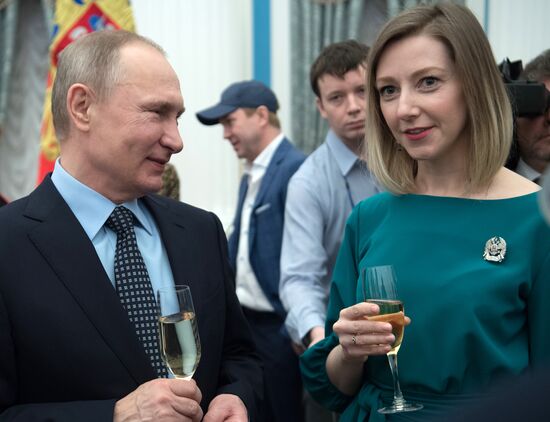 President Vladimir Putin distributes 2016 presidential awards for art for children and young people