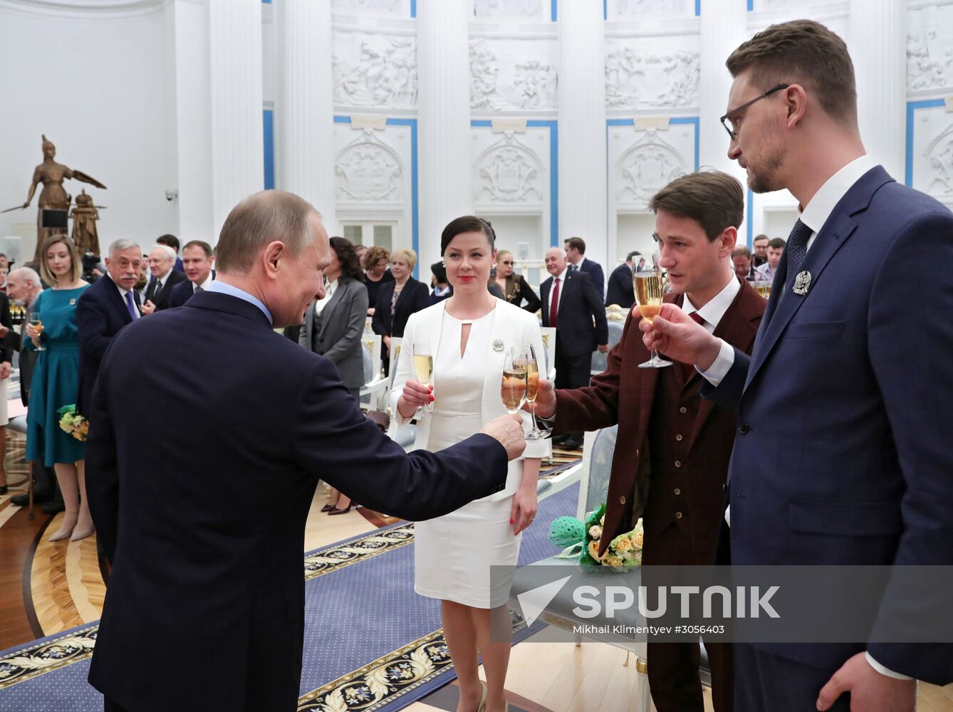 President Vladimir Putin distributes 2016 presidential awards for art for children and young people