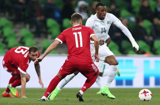 Football friendly Russia vs. Côte d’Ivoire