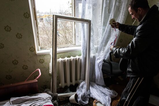 Aftermath of munitions depot fire in Kharkiv region