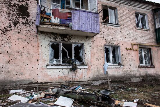 Aftermath of munitions depot fire in Kharkiv region