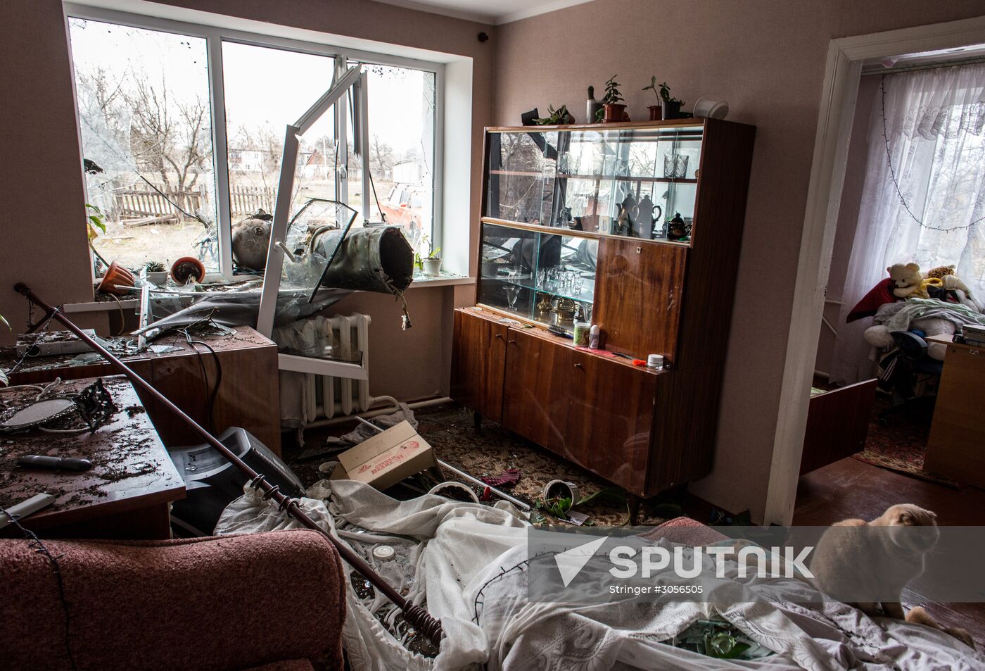 Aftermath of munitions depot fire in Kharkiv region