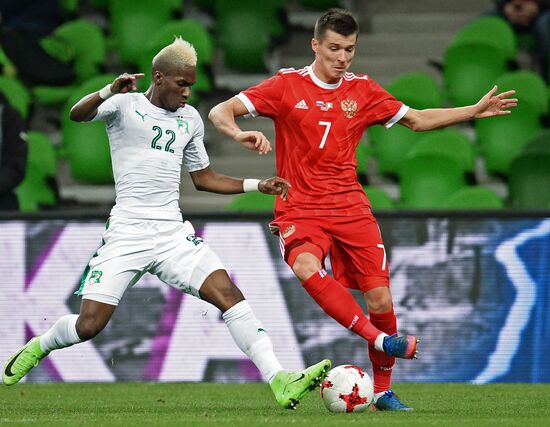 Football friendly Russia vs. Côte d’Ivoire