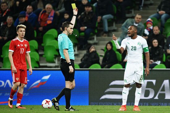 Football friendly Russia vs. Côte d’Ivoire