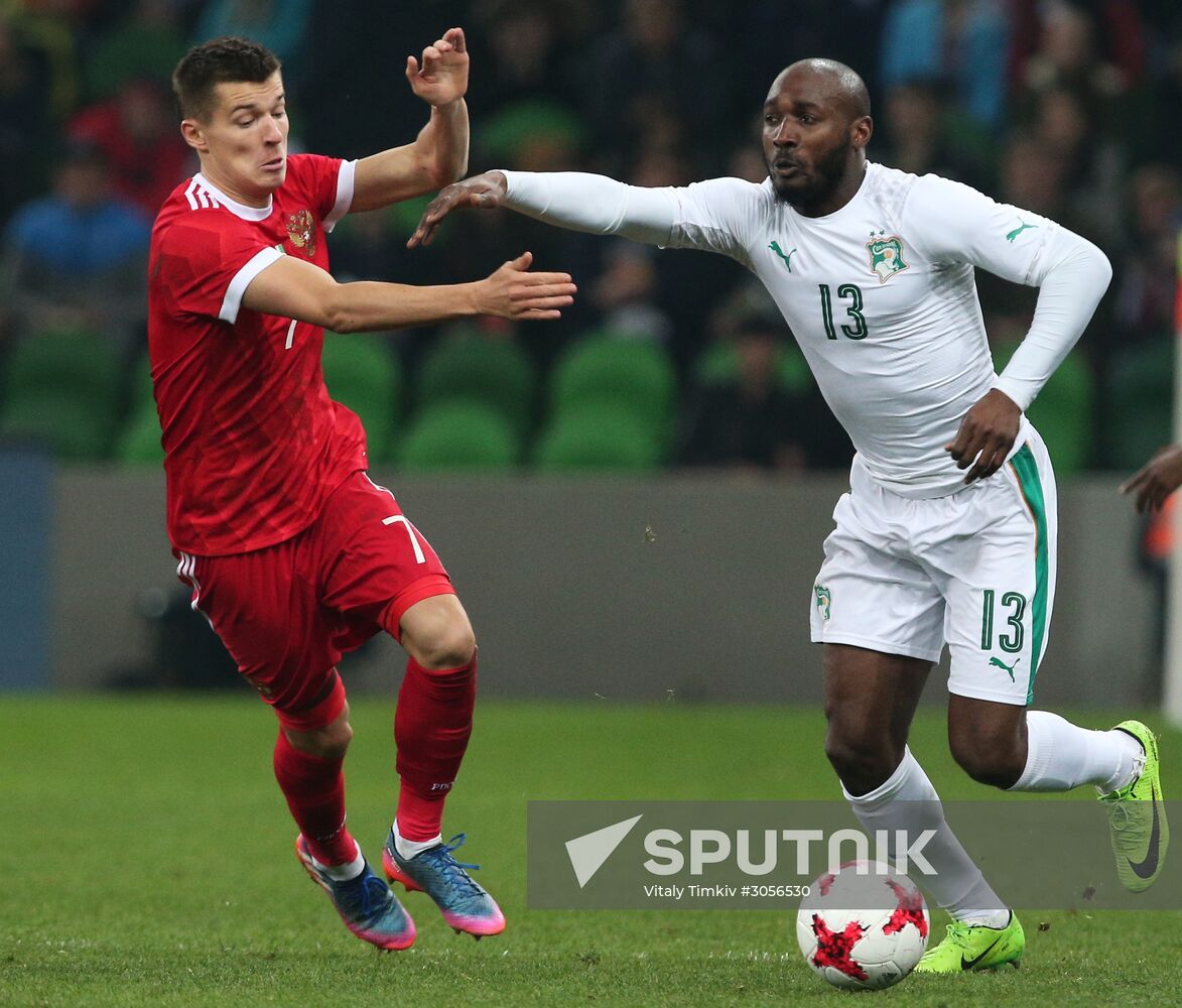 Football friendly Russia vs. Côte d’Ivoire