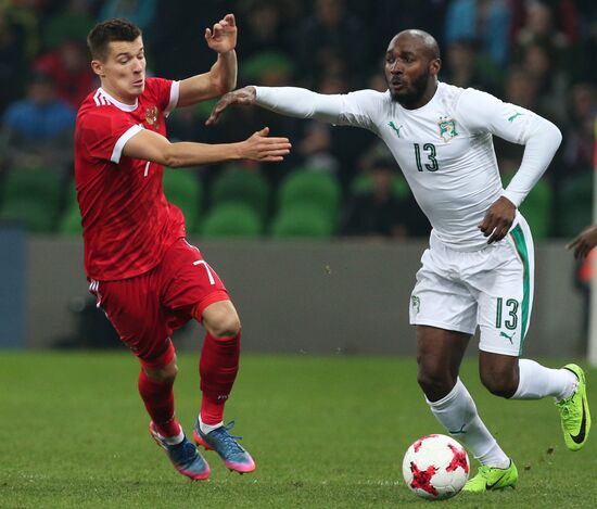Football friendly Russia vs. Côte d’Ivoire