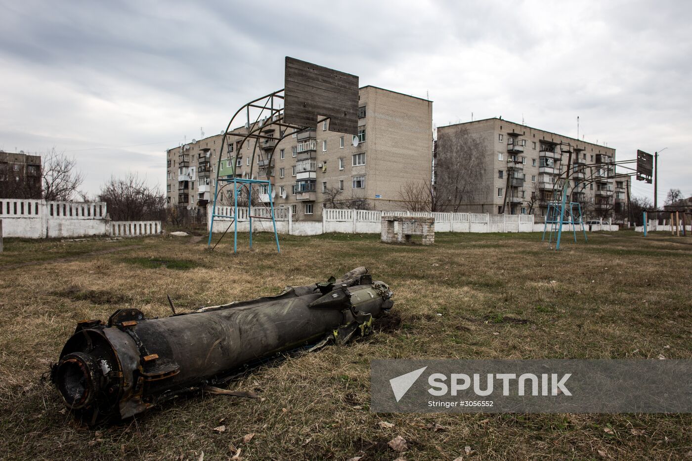 Aftermath of munitions depot fire in Kharkiv region