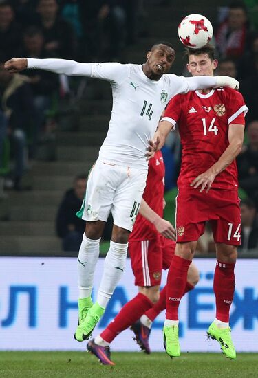 Football friendly Russia vs. Côte d’Ivoire