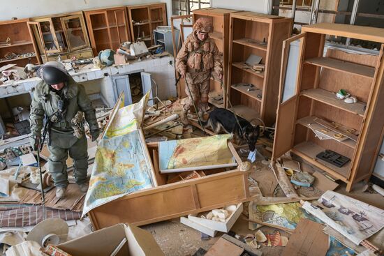 Russian deminers clear historical part of Palmyra and residential areas of mines