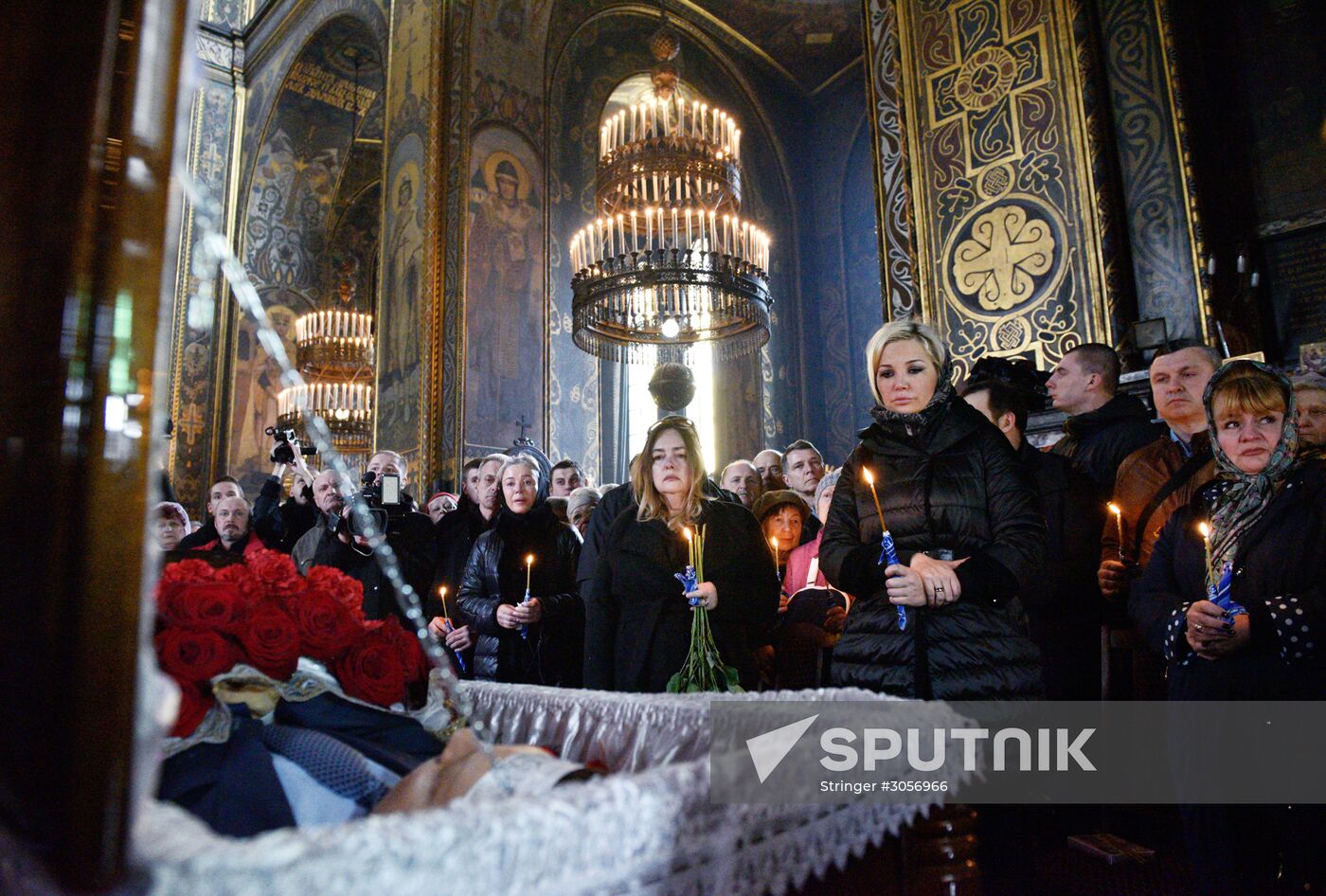 Farewell ceremony for former State Duma member Denis Voronenkov in Kiev