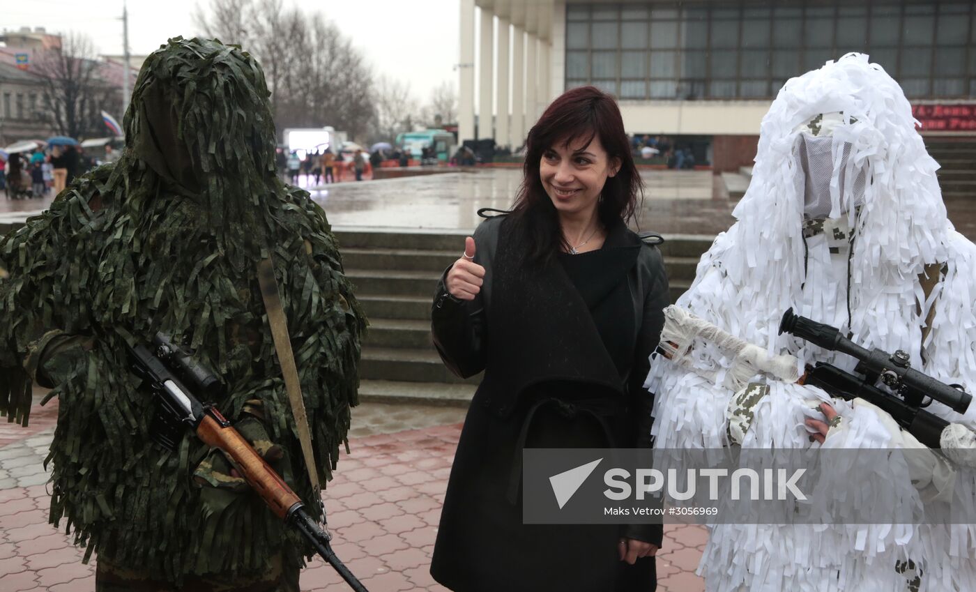 First anniversary of Russian National Guard in Simferopol