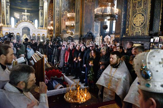 Farewell ceremony for former State Duma member Denis Voronenkov in Kiev