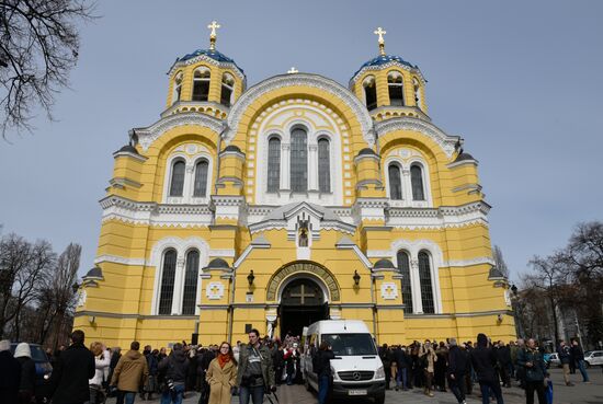 Farewell ceremony for former State Duma member Denis Voronenkov in Kiev