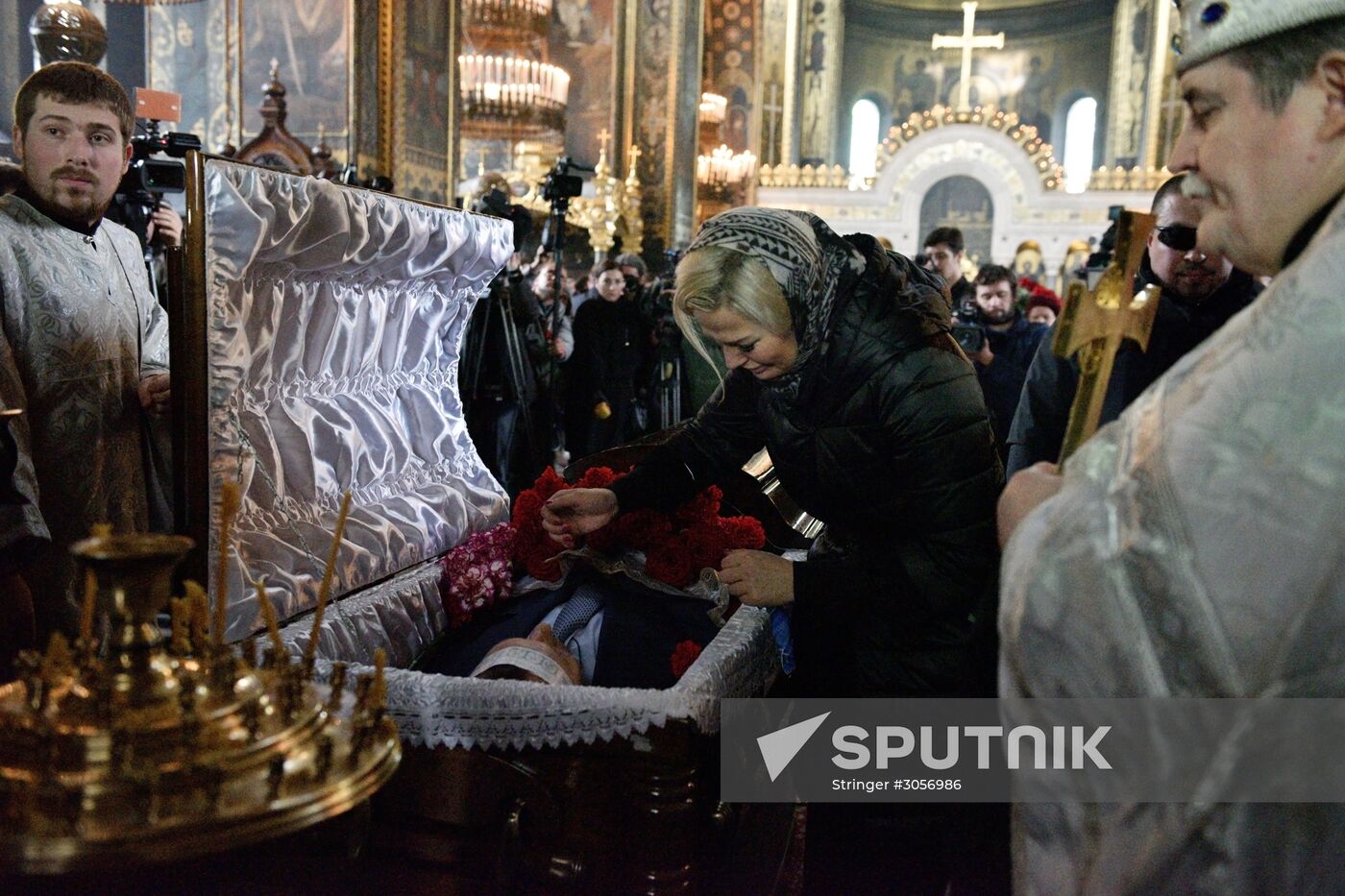 Farewell ceremony for former State Duma member Denis Voronenkov in Kiev