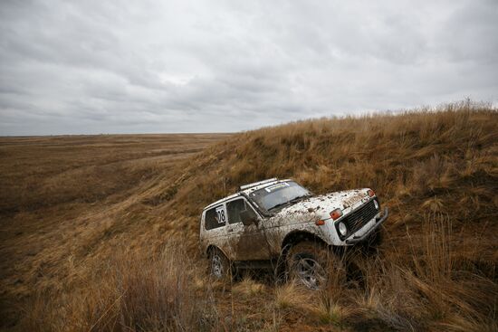 Offroader race in Volgograd Region