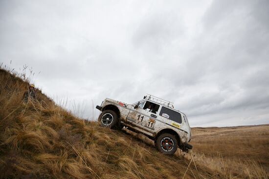 Offroader race in Volgograd Region