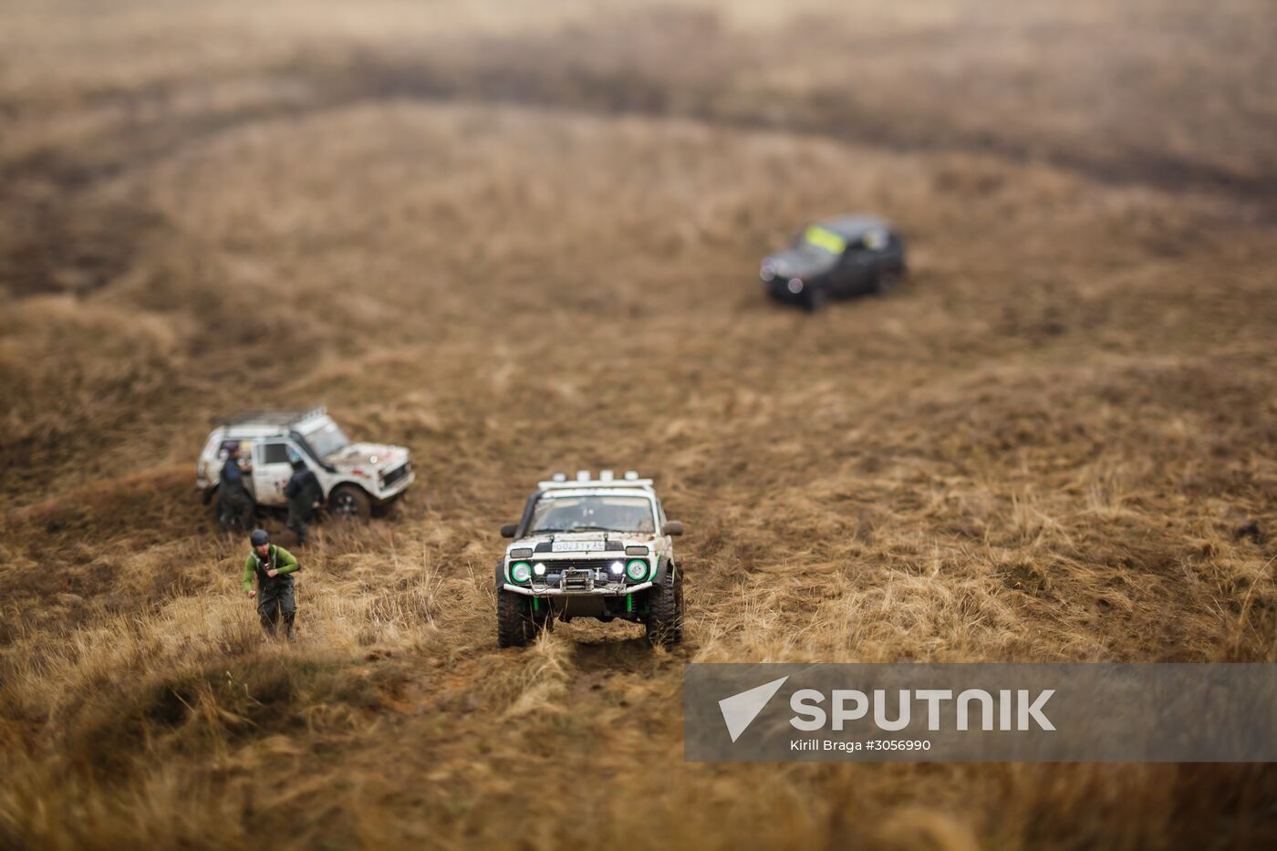 Offroader race in Volgograd Region