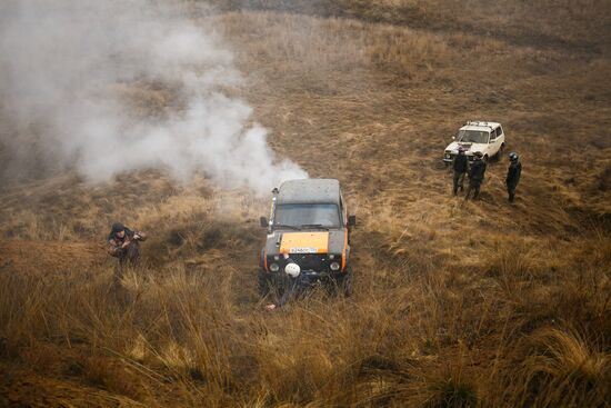 Offroader race in Volgograd Region