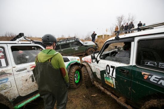 Offroader race in Volgograd Region