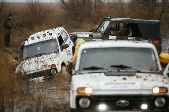 Offroader race in Volgograd Region