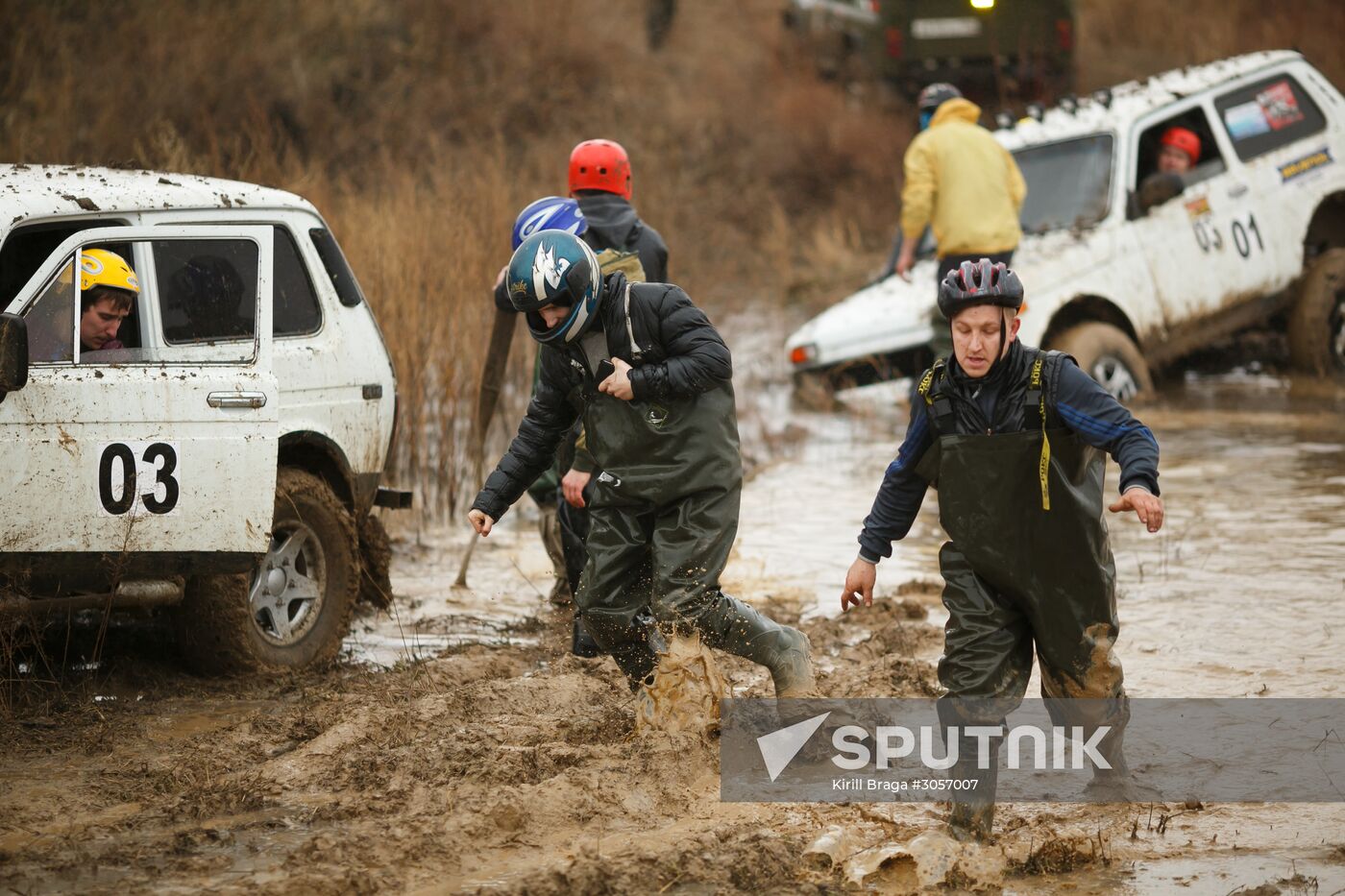 Offroader race in Volgograd Region