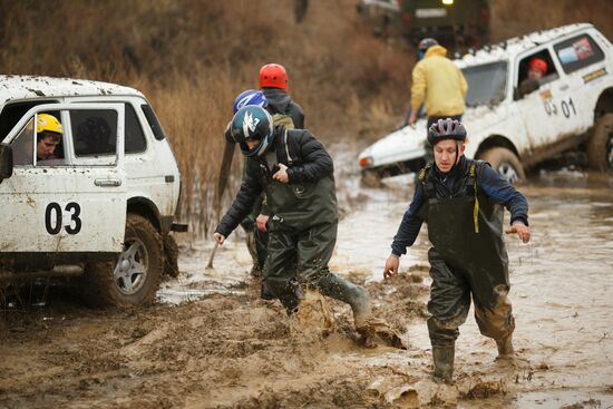 Offroader race in Volgograd Region