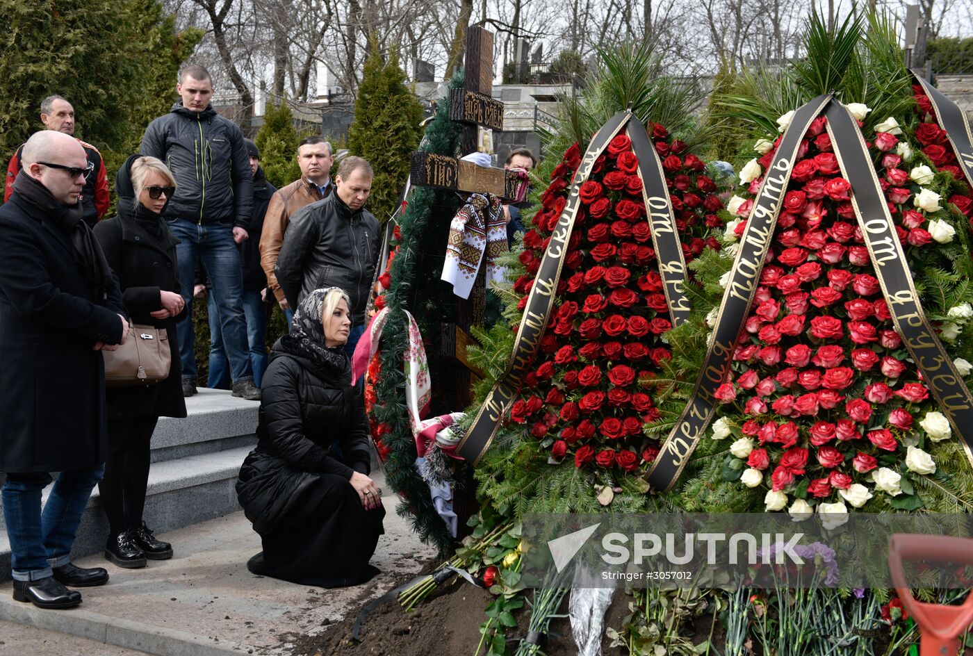 Farewell ceremony for former State Duma deputy Denis Voronenkov in Kiev