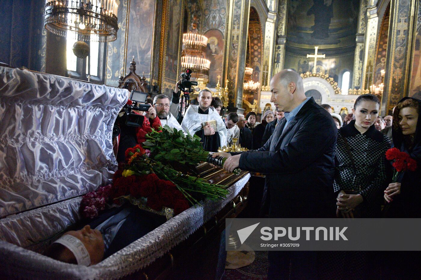 Farewell ceremony for former State Duma deputy Denis Voronenkov in Kiev