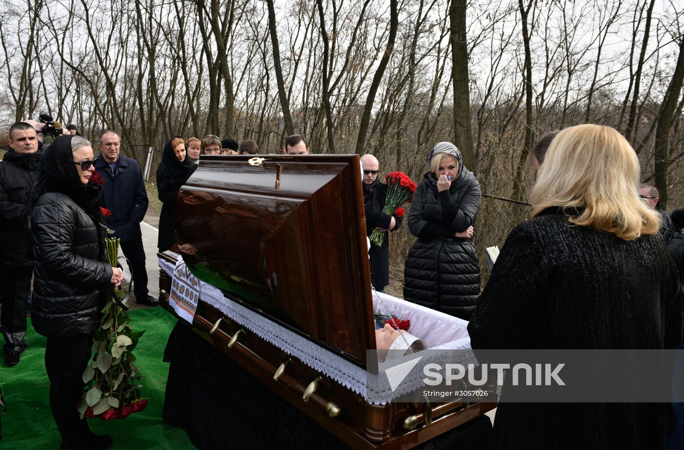 Farewell ceremony for former State Duma member Denis Voronenkov in Kiev