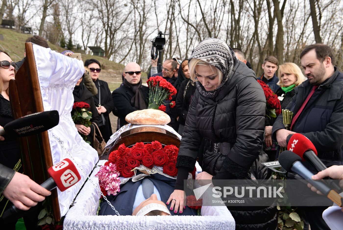 Farewell ceremony for former State Duma member Denis Voronenkov in Kiev