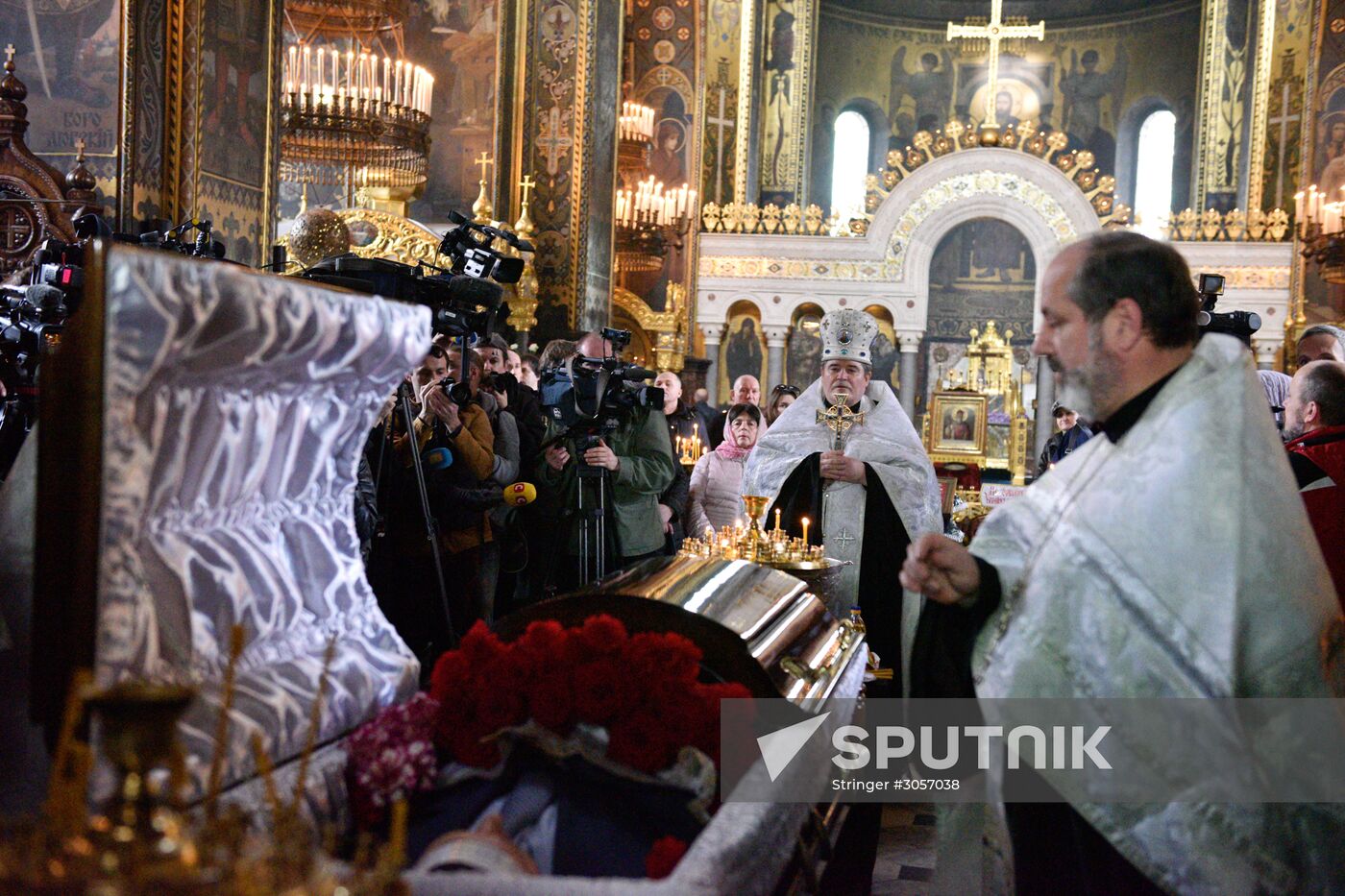 Farewell ceremony for former State Duma member Denis Voronenkov in Kiev