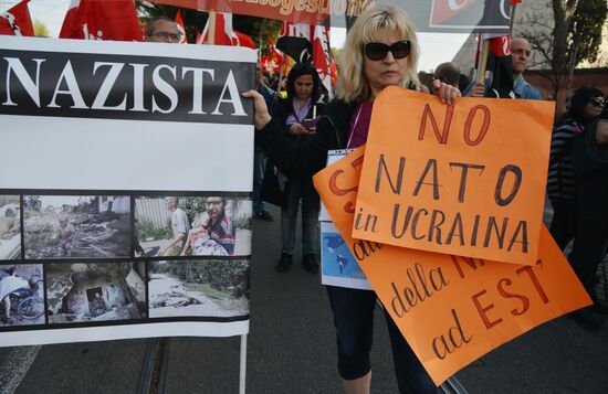 Anti-EU rally in Rome