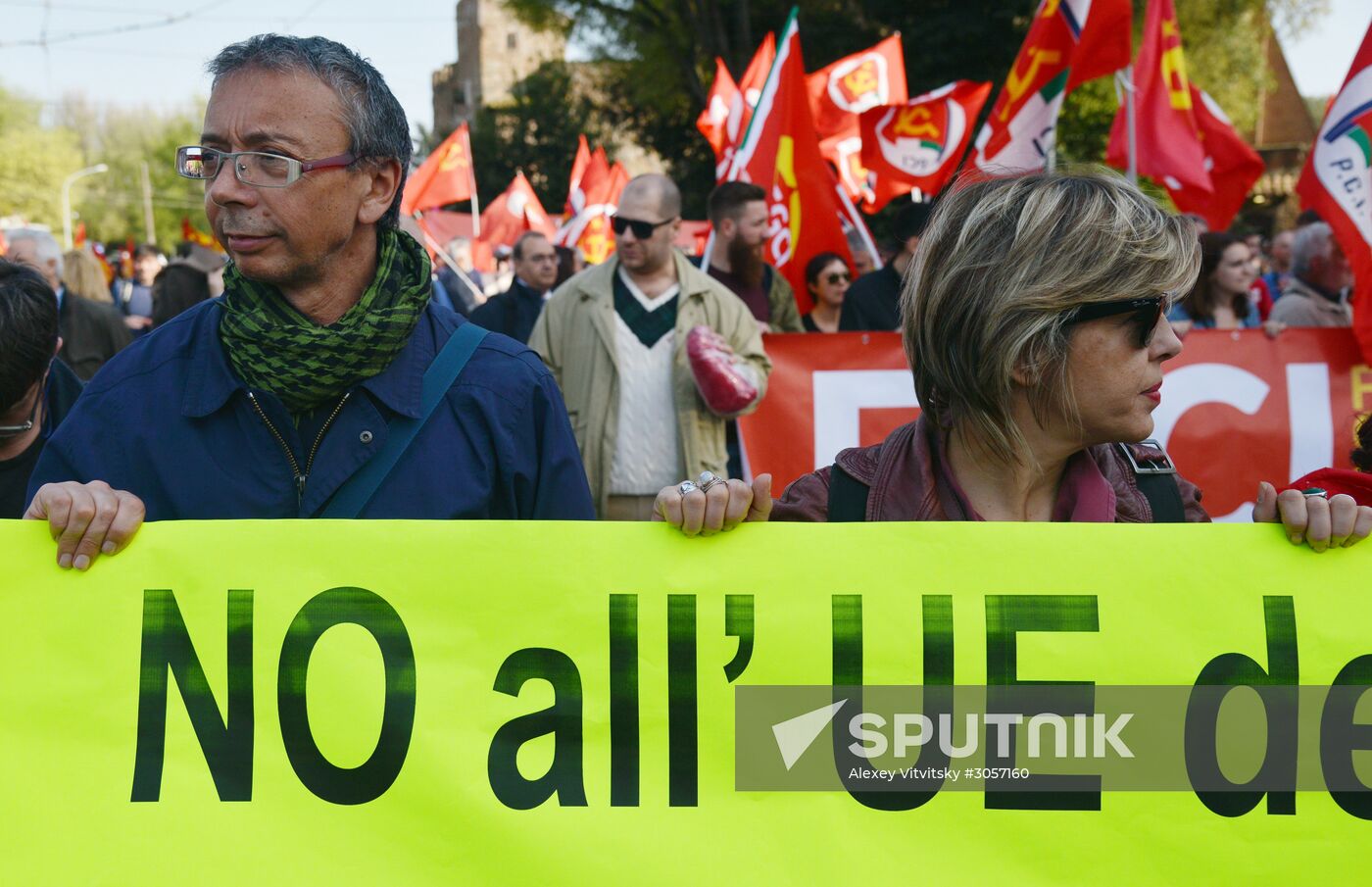 Anti-EU rally in Rome