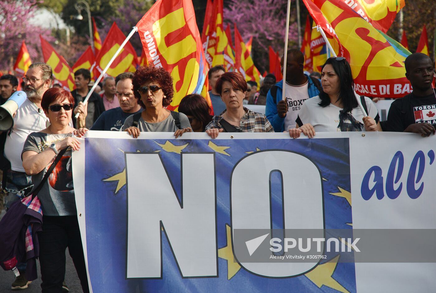 Anti-EU rally in Rome