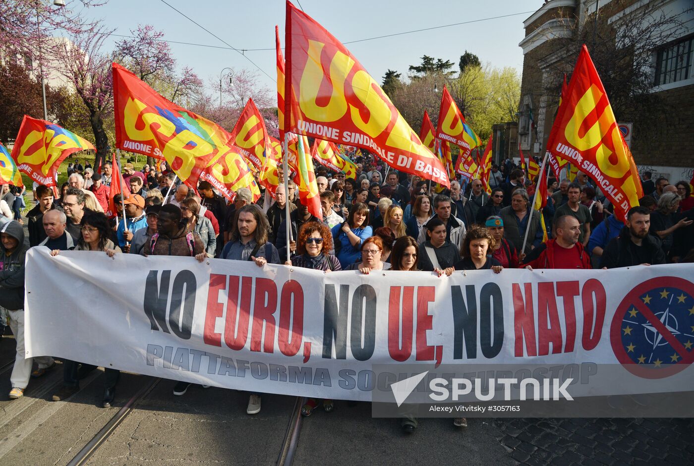 Anti-EU rally in Rome