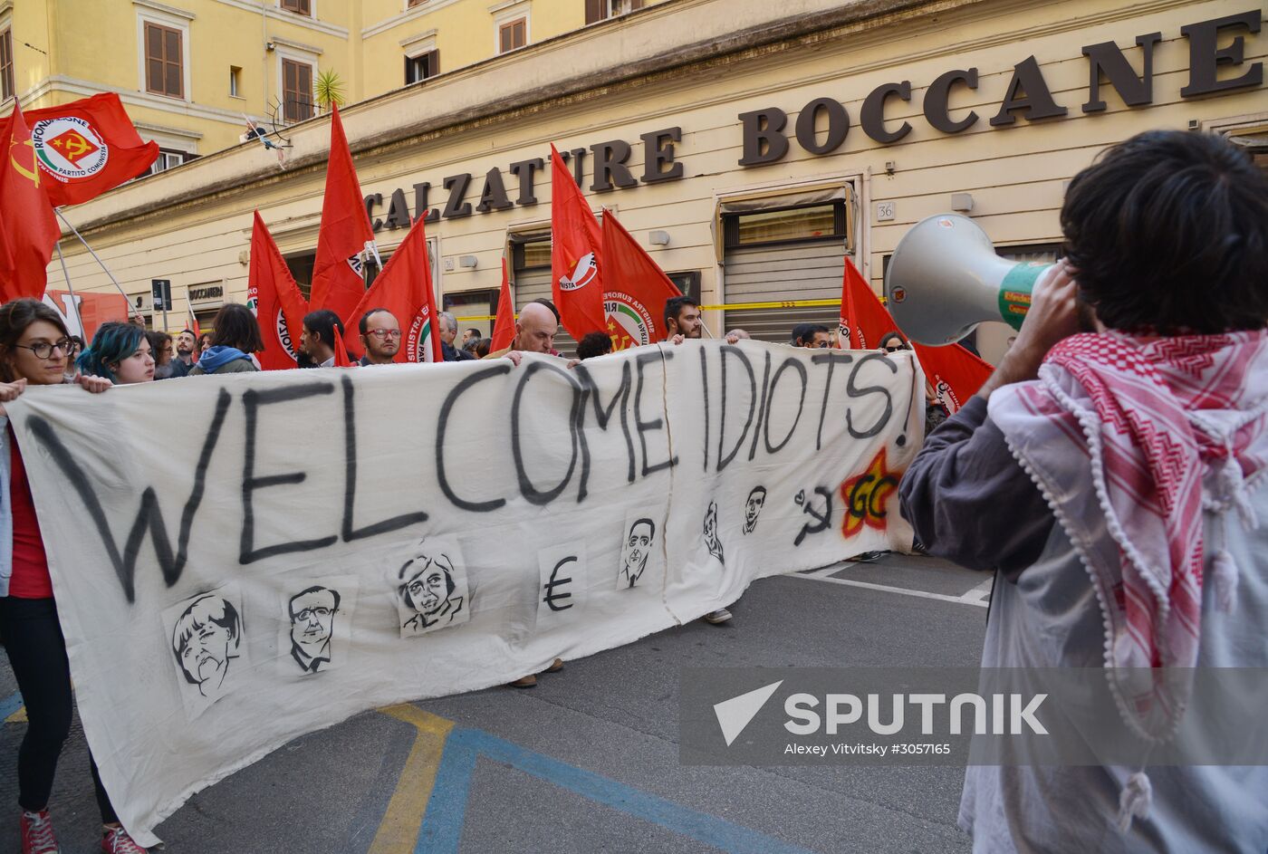 Anti-EU rally in Rome