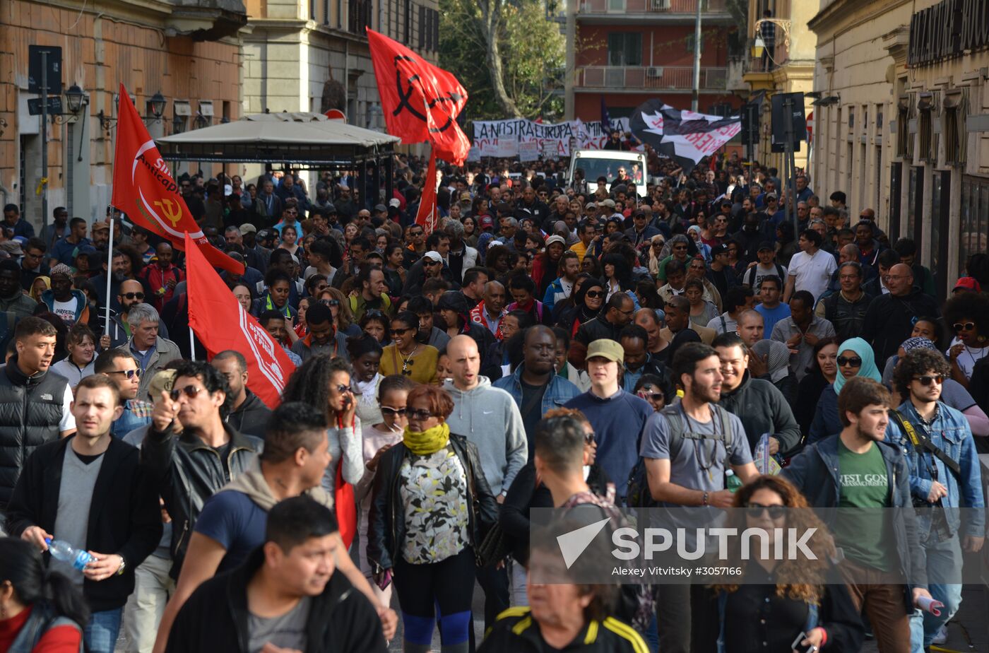 Anti-EU rally in Rome