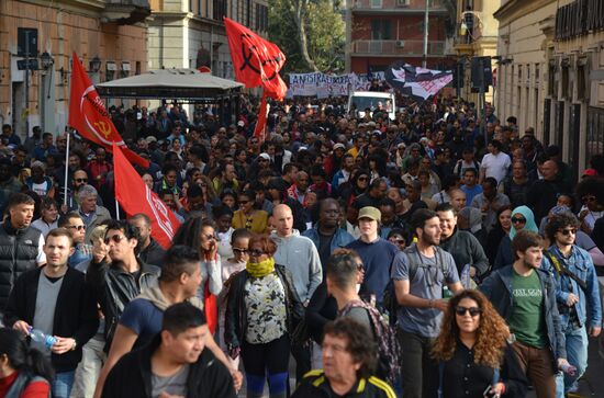 Anti-EU rally in Rome