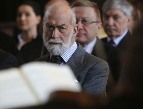 Prince Michael of Kent visits St. Petersburg