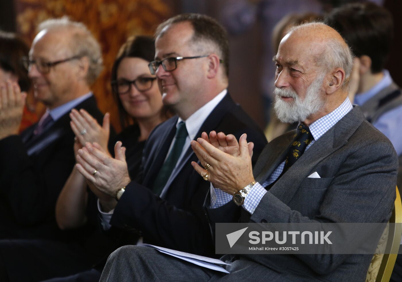 Prince Michael of Kent visits St. Petersburg