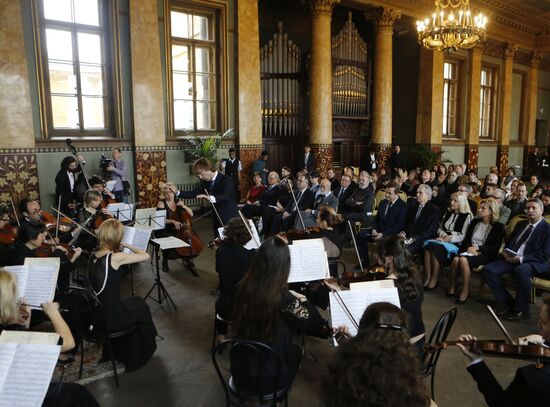 Prince Michael of Kent visits St. Petersburg