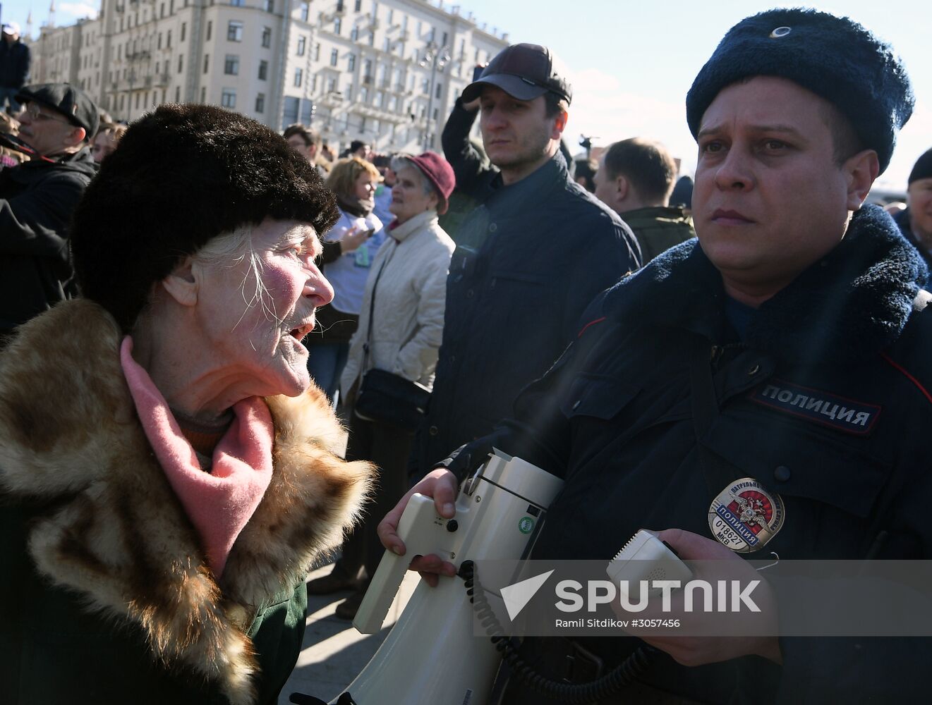 Unauthorized rally in Moscow