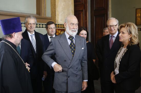Prince Michael of Kent visits St. Petersburg