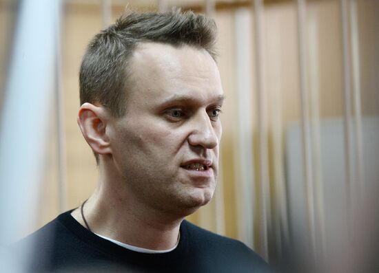 Court hears unauthorized rally case against Alexei Navalny