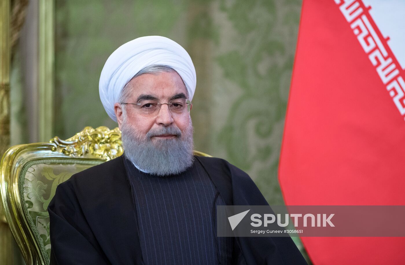 Vladimir Putin meets with Iranian President Hassan Rouhani