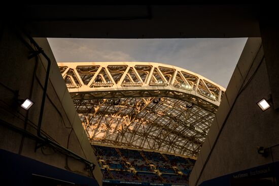 Football friendly Russia vs. Belgium