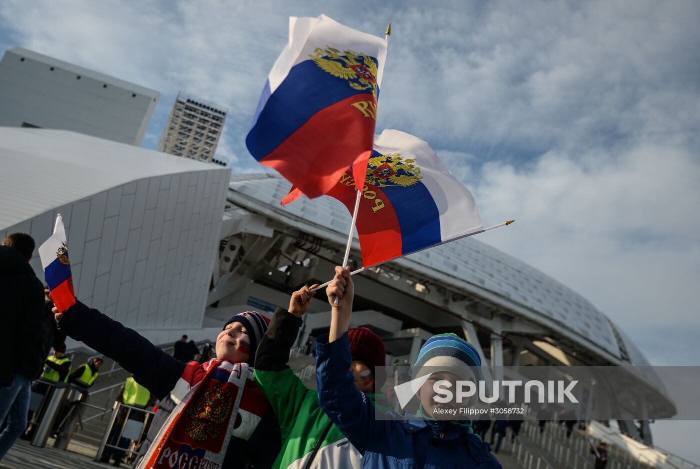 Football friendly Russia vs. Belgium