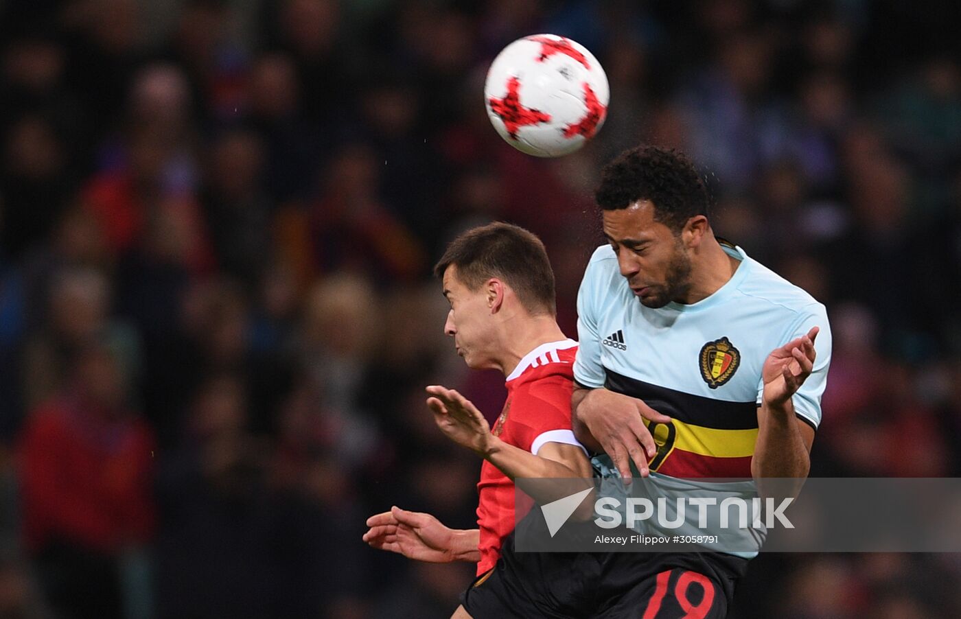 Football friendly Russia vs. Belgium